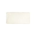 Cream-colored rectangular ceramic tile with smooth glossy finish from the forecast sky rectangle glazed tile collection