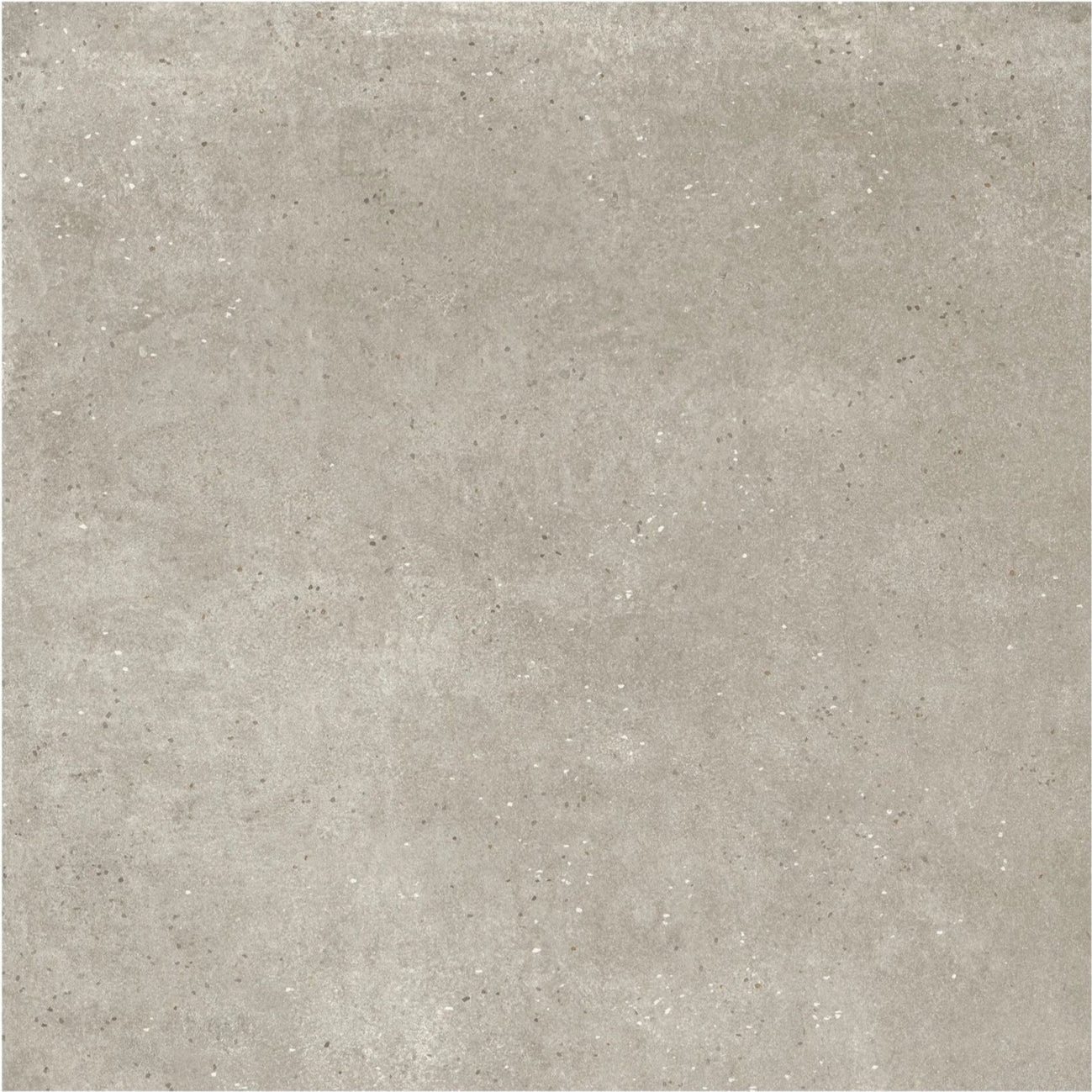 Form earth 60 x 60cm porcelain tile in gray concrete effect with subtle speckles and a matte finish