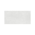 A rectangular matte finished white ceramic tile with subtle gray veining form white 60 x 120cm