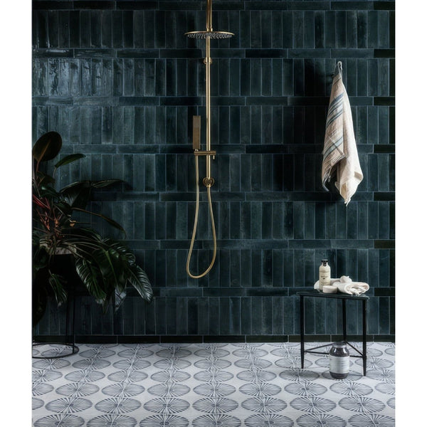 Navy Wall & Floor Tile 5.7x23.7cm