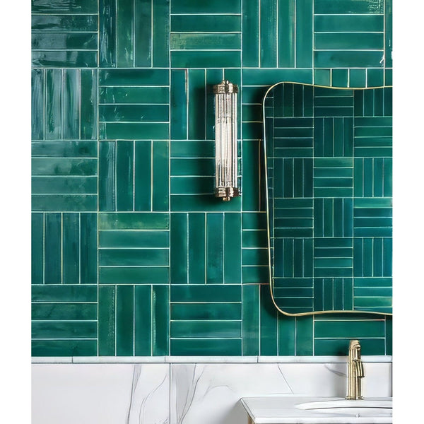 Turquoise Wall & Floor Tile 5.7x23.7cm