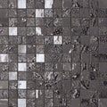 Four seasons winter mosaic black and white textured marbled pattern ceramic tile for indoor wall use