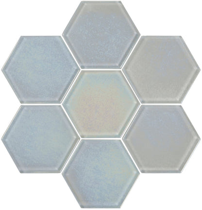 Futura Dichroic Hexagon Mosaic