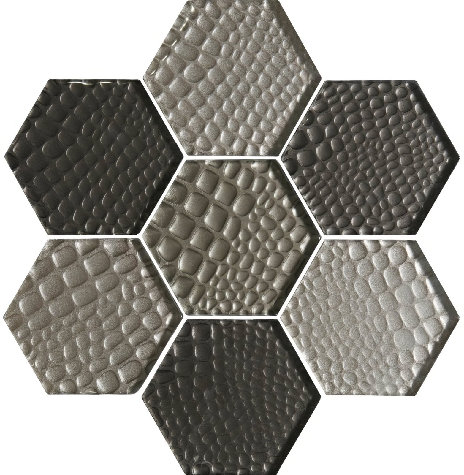 Futura Sepia Hexagon Mosaic