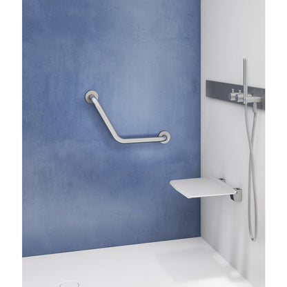G Pro Angled Grab Bar in Brushed Stainless Steel - Origins Living, view 2