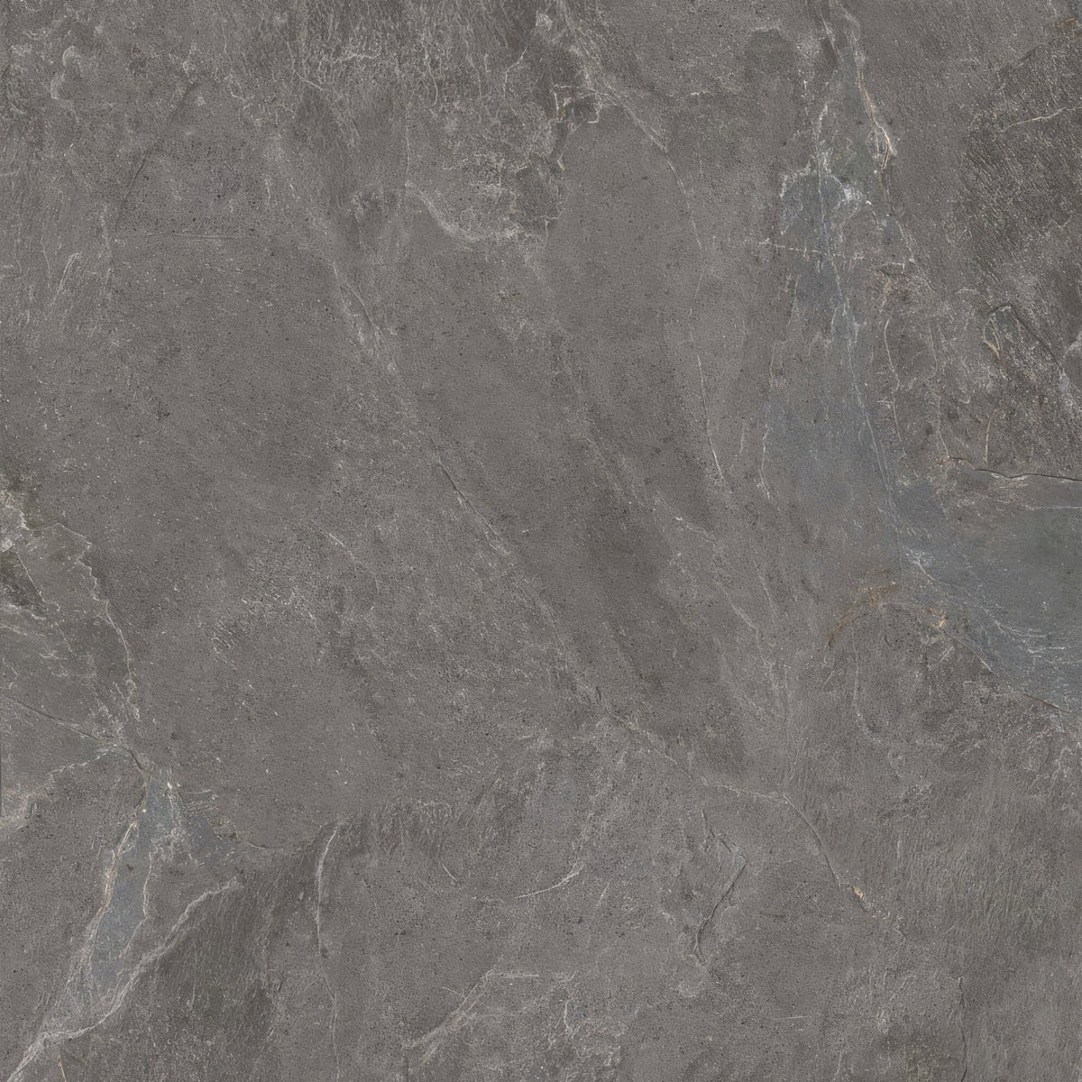 Genesis anthracite matt porcelain tile 120 x 120cm dark gray stone effect with subtle veining and matte finish