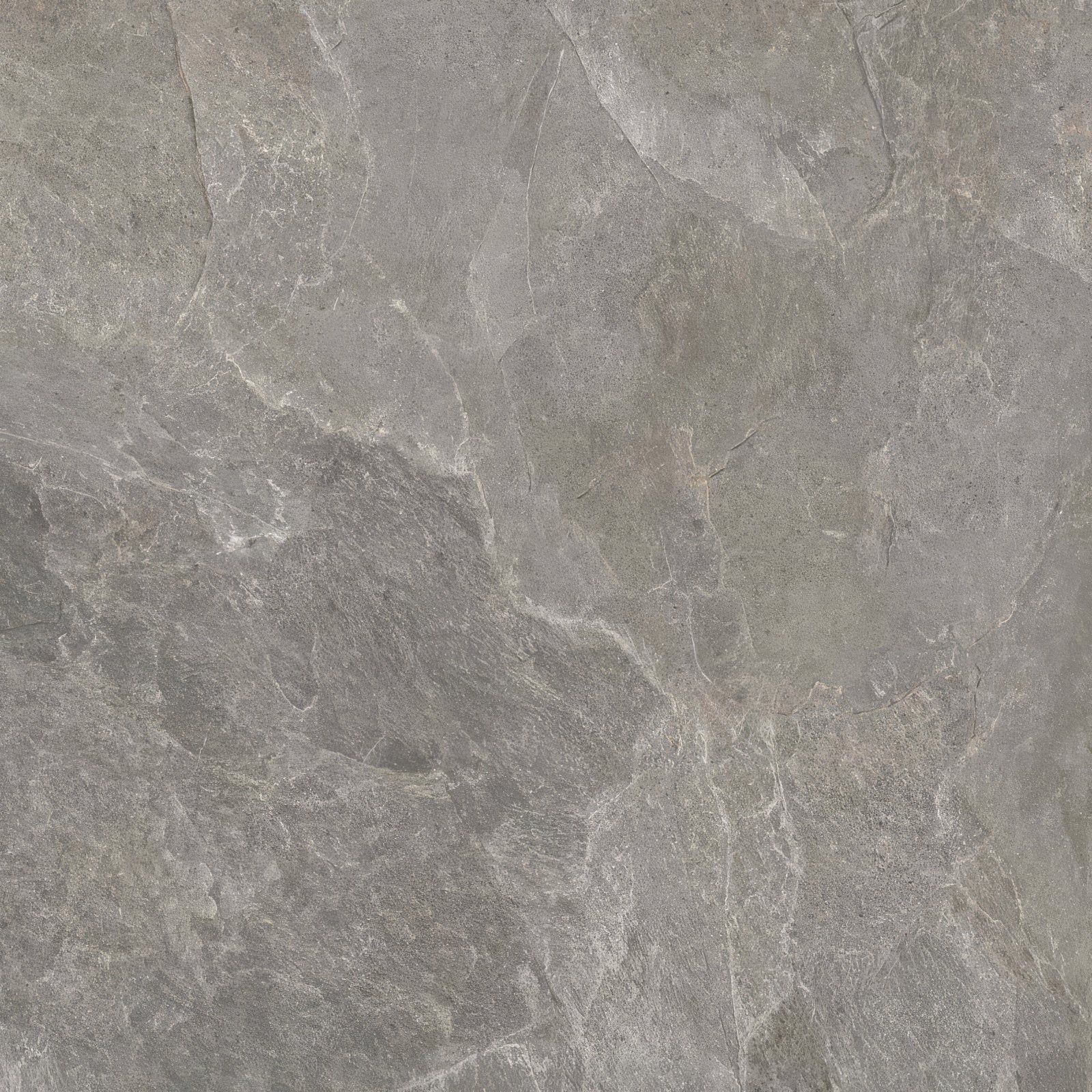 Gray stone-effect genesis dark grey matt porcelain tile 120 x 120cm with subtle veining and a matte finish