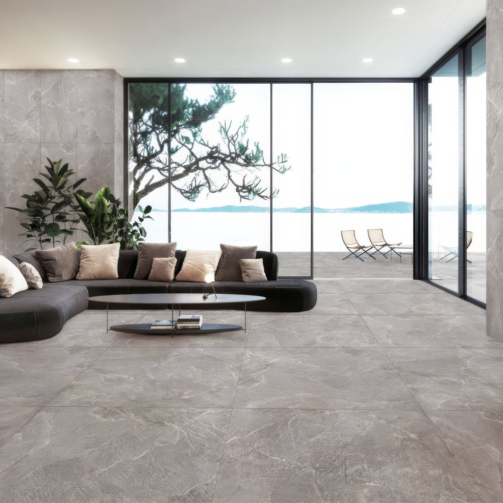 Genesis Dark Grey Matt Porcelain 120 x 120cm