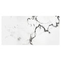 Georgica pond diamond sawn edge polished white marble tile with elegant black veining and smooth finish