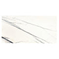 A sleek off-white marble slab with elegant black veining featuring a georgica pond diamond sawn edge polished finish