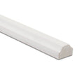 Giralda Cascara Cream pencil featuring white smooth plastic trim with rounded end and rectangular profile