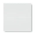 Giralda hielo white tile with glossy glass finish smooth reflective surface and clean horizontal seam