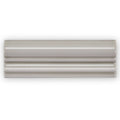 Gray ceramic tile giralda niebla grey dado with three horizontal ridges and a glossy finish for wall use