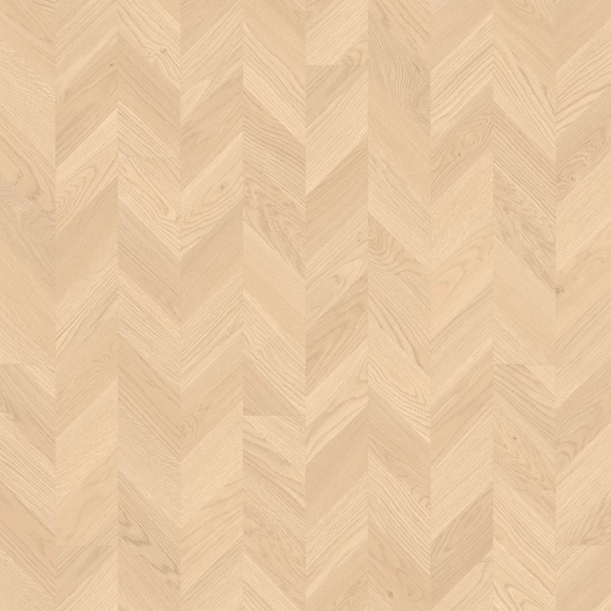 Light-colored hardwood vinyl floor in a herringbone pattern from the gizeh f400 vinyl twist collection