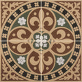 Gladstone 4 Tile Set Green/Red – pattern detail