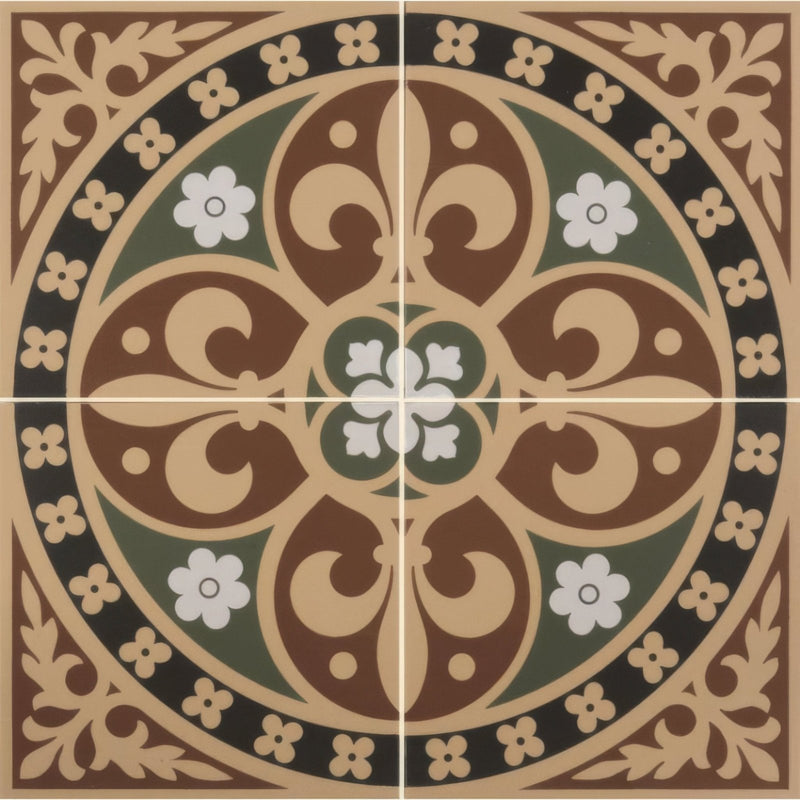 Gladstone 4 Tile Set Green/Red