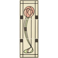 Glasgow Rose (Right Hand) 3-Tile Set on County White