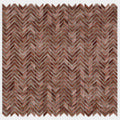 Copper-toned gravity aluminium arrow mosaic tile featuring a chevron pattern with textured metallic finish