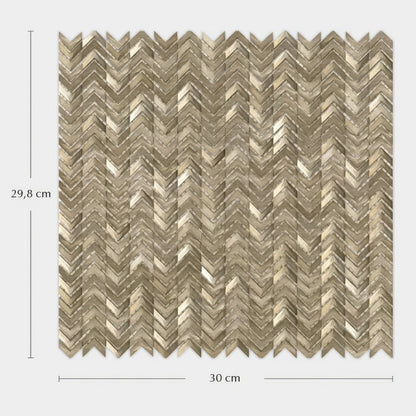 Gravity Aluminium Arrow Gold Mosaic