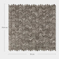 Gray chevron-patterned gravity aluminium arrow metal mosaic tile panel with durable aluminum material and modern design