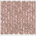 Rose gold chevron patterned gravity aluminium arrow mosaic tile with textured metallic finish