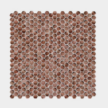 Gravity Aluminium Hexagon Copper Mosaic