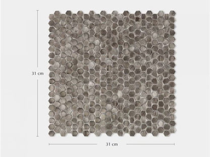 Gravity Aluminium Hexagon Metal Mosaic