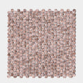 Rose gold hexagonal aluminium mosaic tile with brushed metallic finish from gravity aluminium hexagon collection