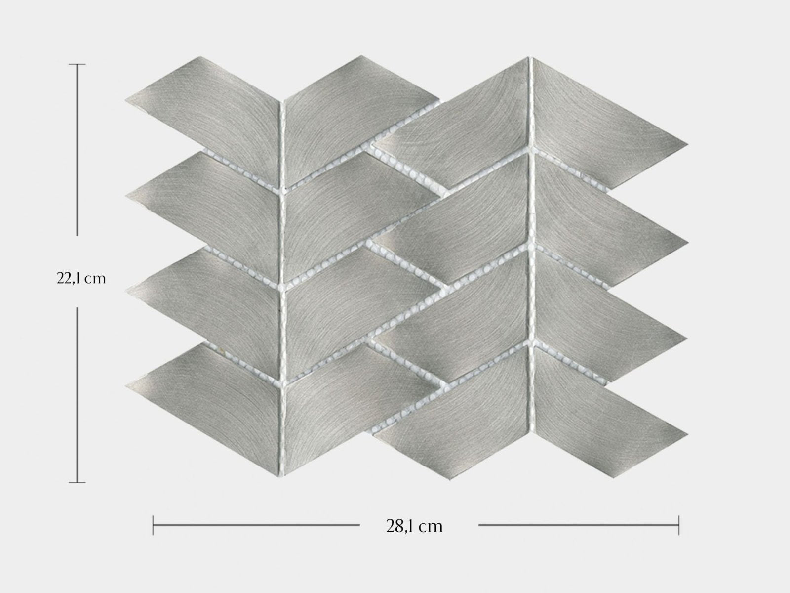 Gravity Aluminium Trace Metal Mosaic