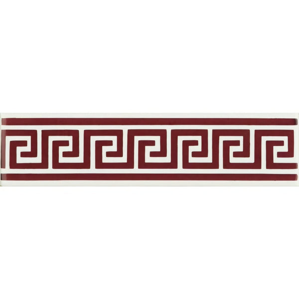 Burgundy On Brilliant White