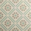 Greenway Teal On Chalk – pattern detail