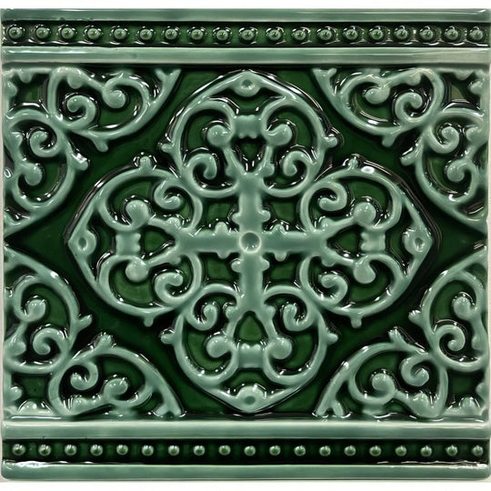 Grosvenor Jade Breeze on Victorian Green - alternate view