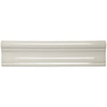 Hadleigh clarence cream-colored glossy ceramic tile with classic curved profile and subtle horizontal ridges