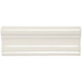 Cream-colored ceramic Hadleigh Hampton tile with a glossy finish and subtle raised ridges along its length