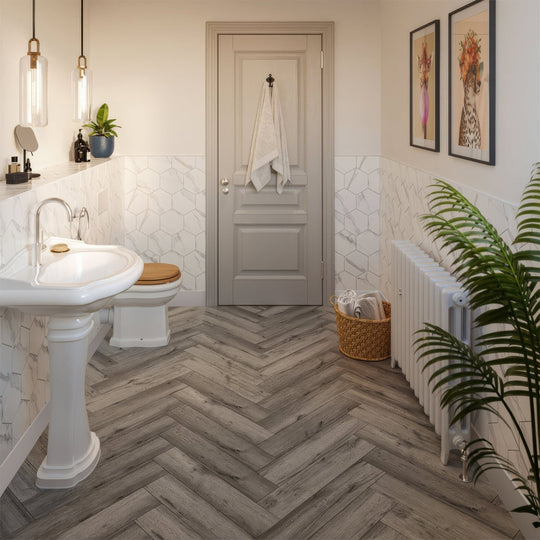 Haldon Antique Oak Herringbone - alternate view