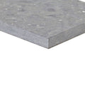 Hampton bays 10 x 30cm honed gray textured concrete tile with matte finish and subtle speckled pattern