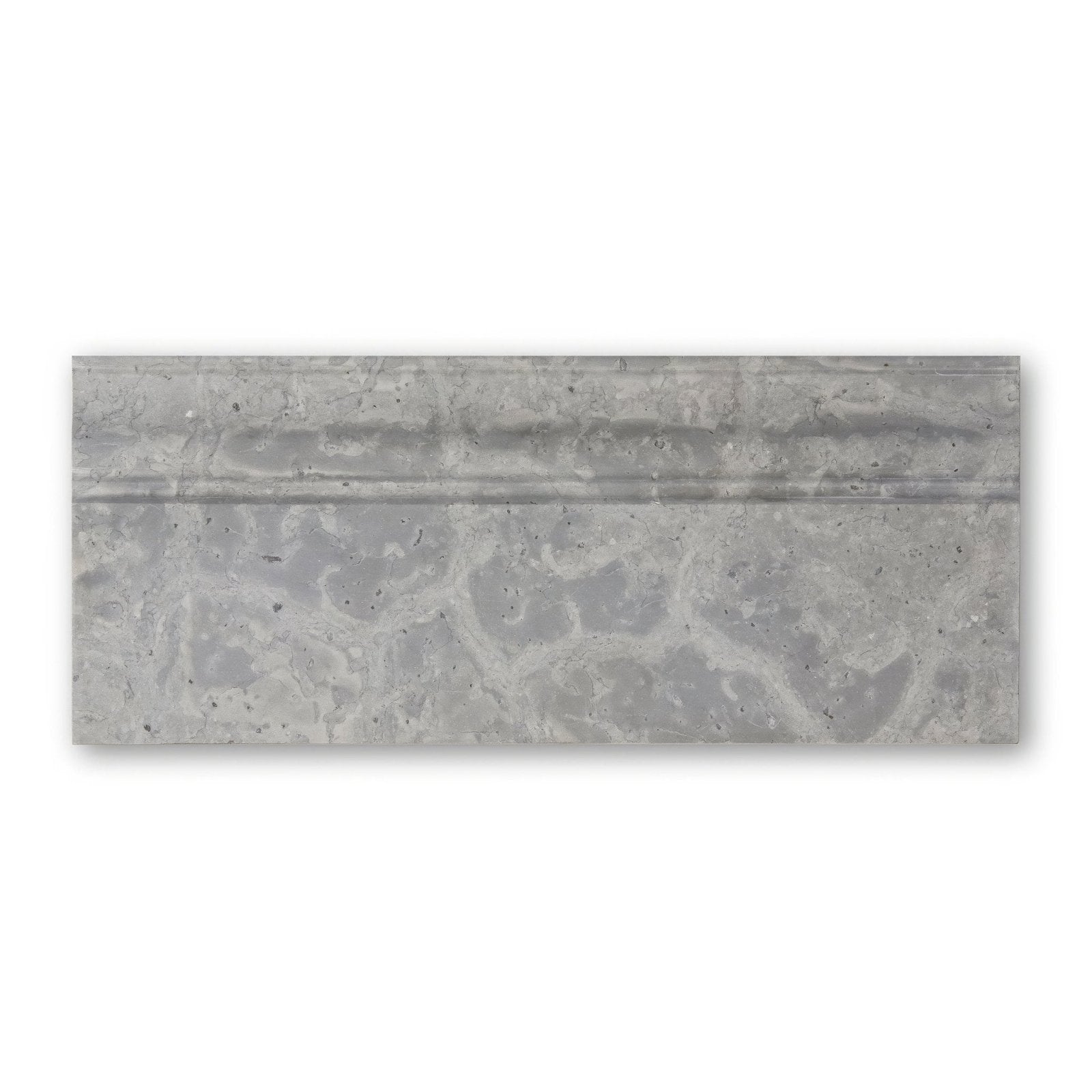 Hampton Bays skirting gray concrete tile with textured stone-like surface and subtle veining for wall finishing