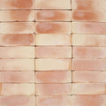 Handmade classic terracotta rectangle tile 10x30cm with warm earthy tones and subtle color variations