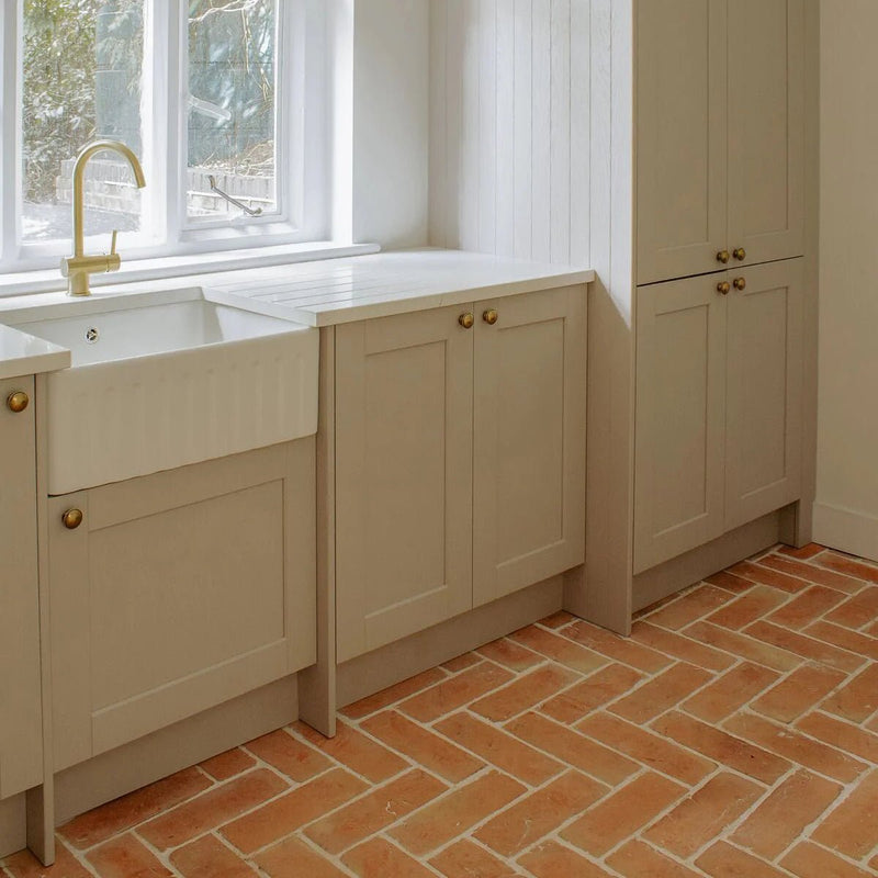 Handmade Classic Terracotta Rectangle Tile 10x30cm