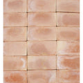 Handmade classic terracotta rectangle tile 15x30cm with a rustic handcrafted finish in terracotta color