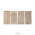 Four rectangular, unsealed terracotta tiles with a natural, earthy tone and subtle variations in color.