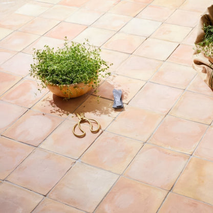 Handmade Classic Terracotta Square Tile 20 x 20cm