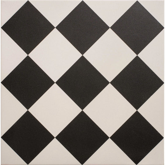 Harlequin Large Black on Chalk - alternate view