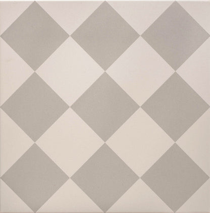 Harlequin Large Grey on Chalk