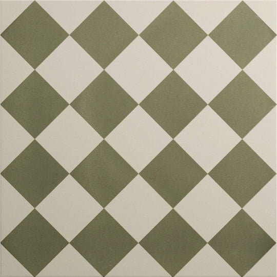Harlequin Small Green on Chalk - alternate view