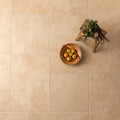 Beige stone-effect floor tile hartland abbey 900 x 600mm with subtle natural veining pattern