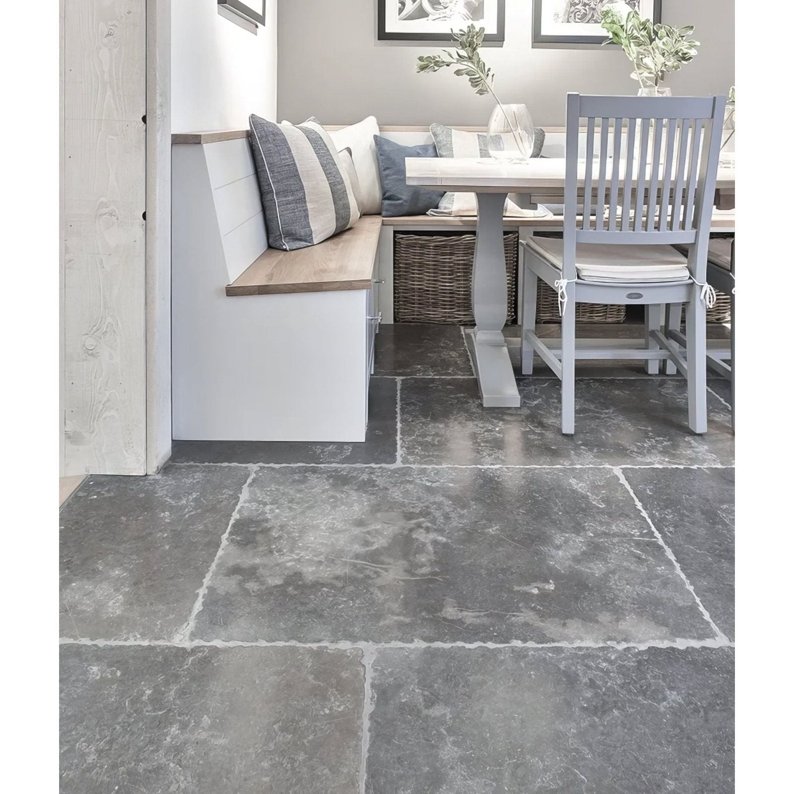 Hazlebury Limestone Seasoned Finish – limestone tile pattern detail