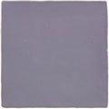 A square matte-finished ceramic tile in muted purple from heath field tile collection