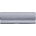 Heather Torus Moulding featuring sleek matte gray ceramic tile with subtle wavy texture and smooth rounded edges