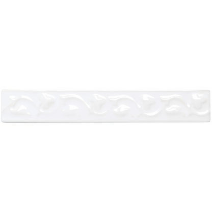 White rectangular ceramic tile helmingham beaulieu with subtle wavy textured surface ideal for wall and floor use